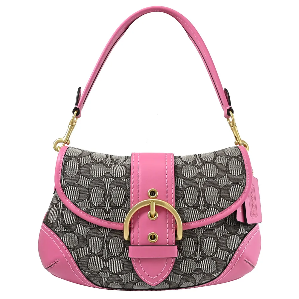 COACH CJ815 簡約全皮革兩用小水桶包.橘黃 歷史價格詳細信息