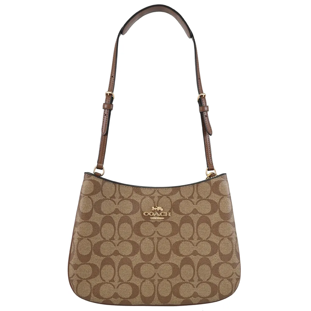 【COACH】COACH雙C LOGO印花PVC 4卡拉鍊卡夾包(粉筆白x冰川白) 歷史價格詳細信息