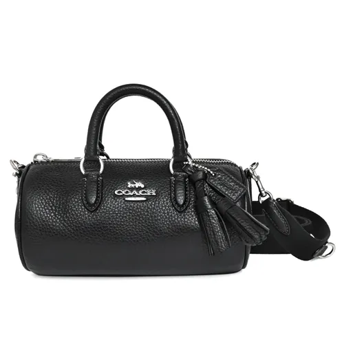 COACH黑色荔枝紋全皮C字拉鍊袋釦式雙摺短夾 歷史價格詳細信息