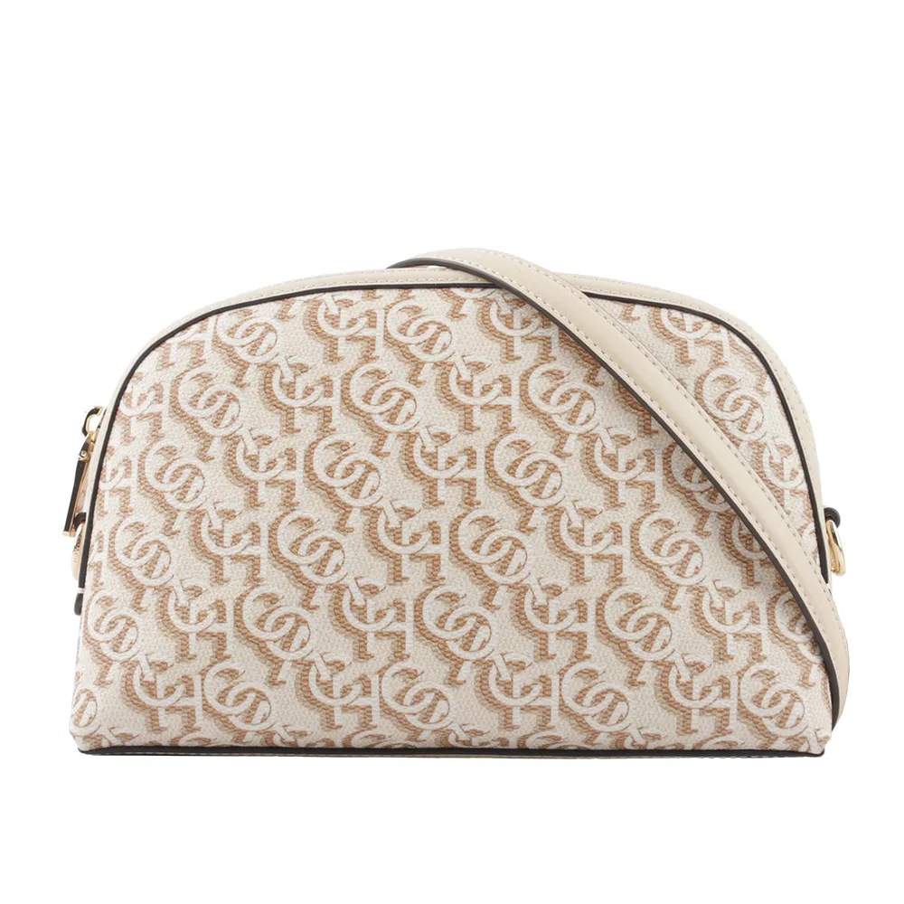 【COACH】Madi Monogram 塗層帆布拼皮革拉鍊貝殼包(胭脂粉) 歷史價格詳細信息