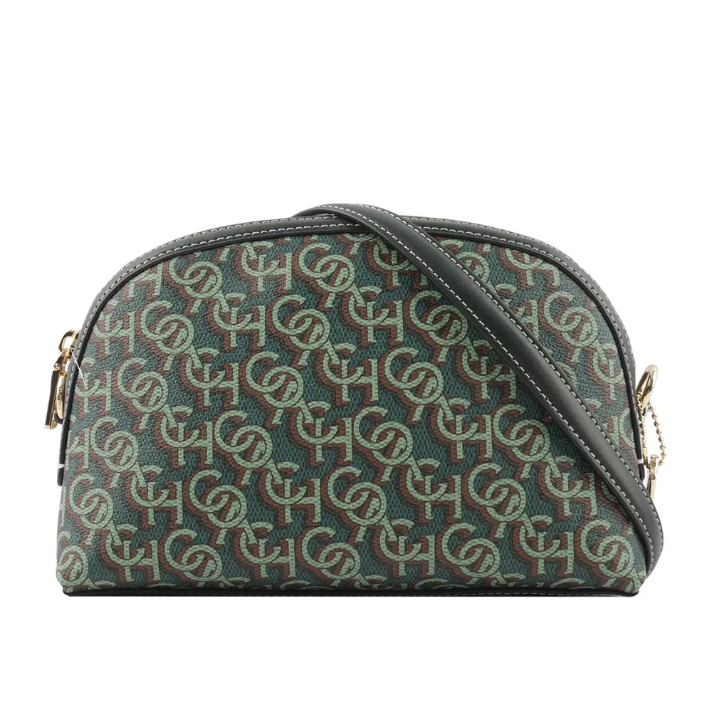 【COACH】Madi Monogram 塗層帆布拼皮革拉鍊貝殼包(胭脂粉) 歷史價格詳細信息