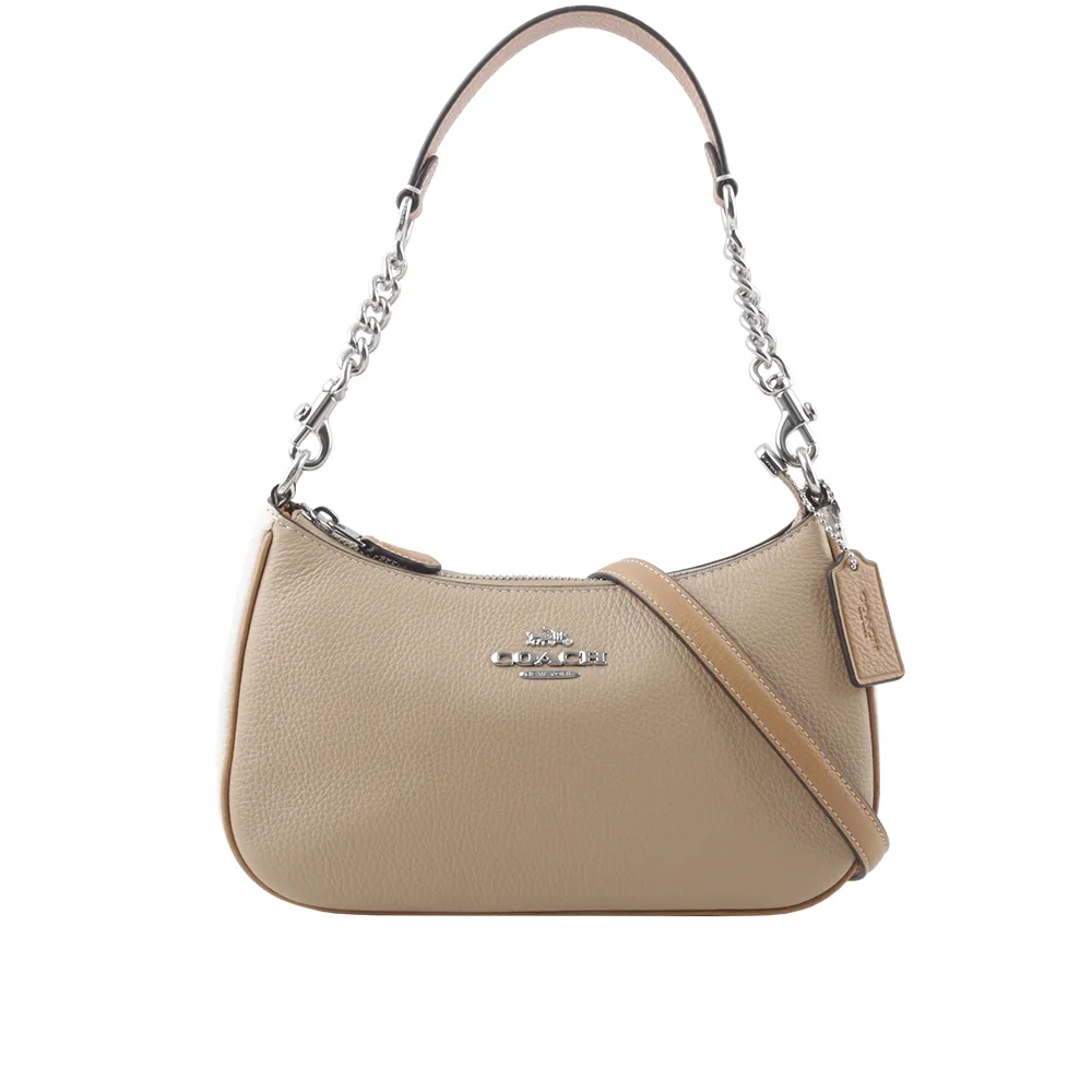 COACH Teri深咖C Logo愛心彩印彎底肩背/斜背兩用小包 歷史價格詳細信息