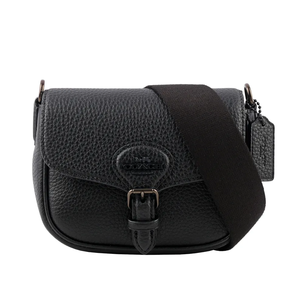 COACH AMELIA 荔枝紋翻蓋束口磁釦斜背/後背二用包-黑色/迷你款 歷史價格詳細信息