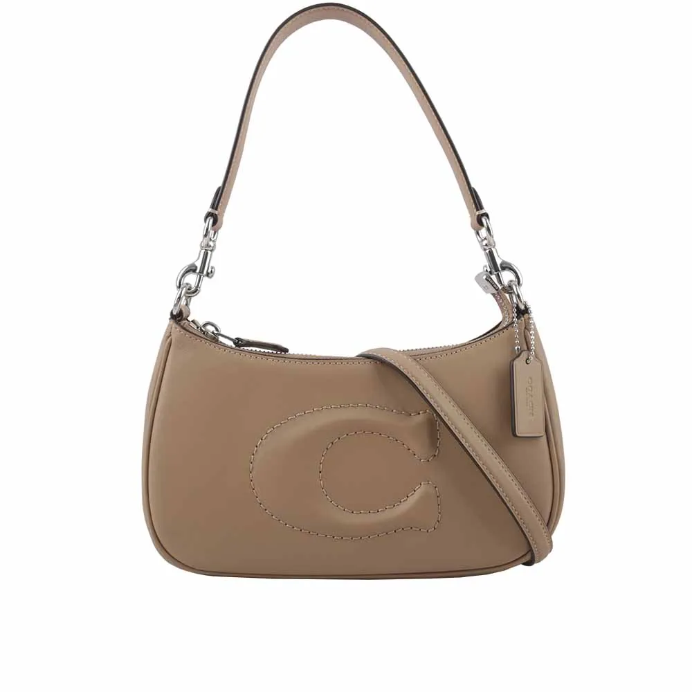 【COACH】縫線小牛皮拉鍊中夾-長春藤綠 歷史價格詳細信息