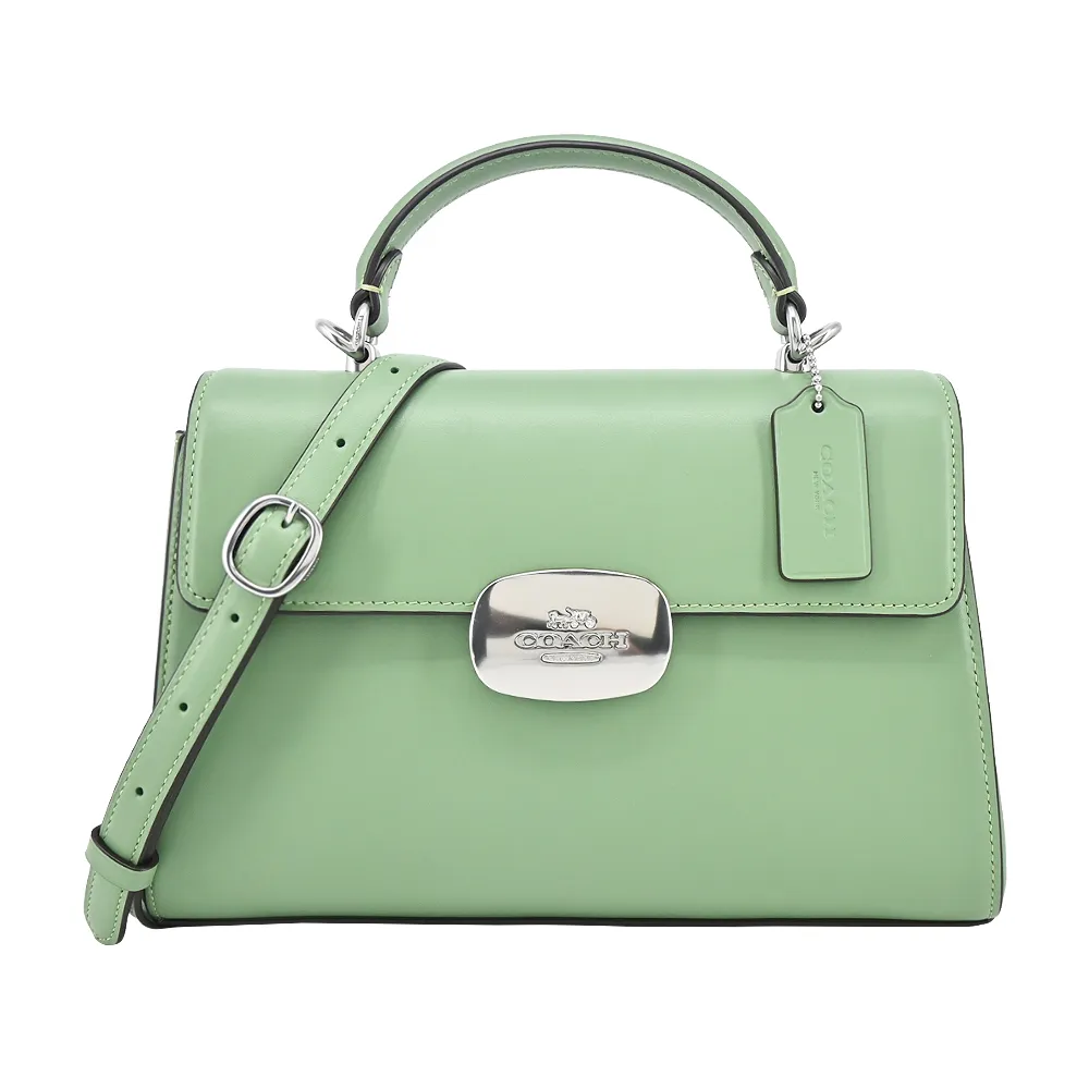 COACH ELIZA深咖C Logo黑邊橢圓金釦前袋雙摺短夾 歷史價格詳細信息