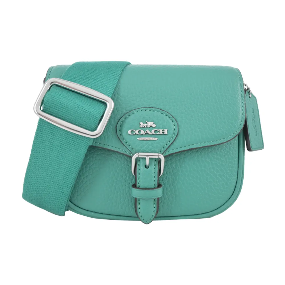 COACH AMELIA 荔枝紋翻蓋束口磁釦斜背/後背二用包-黑色/迷你款 歷史價格詳細信息