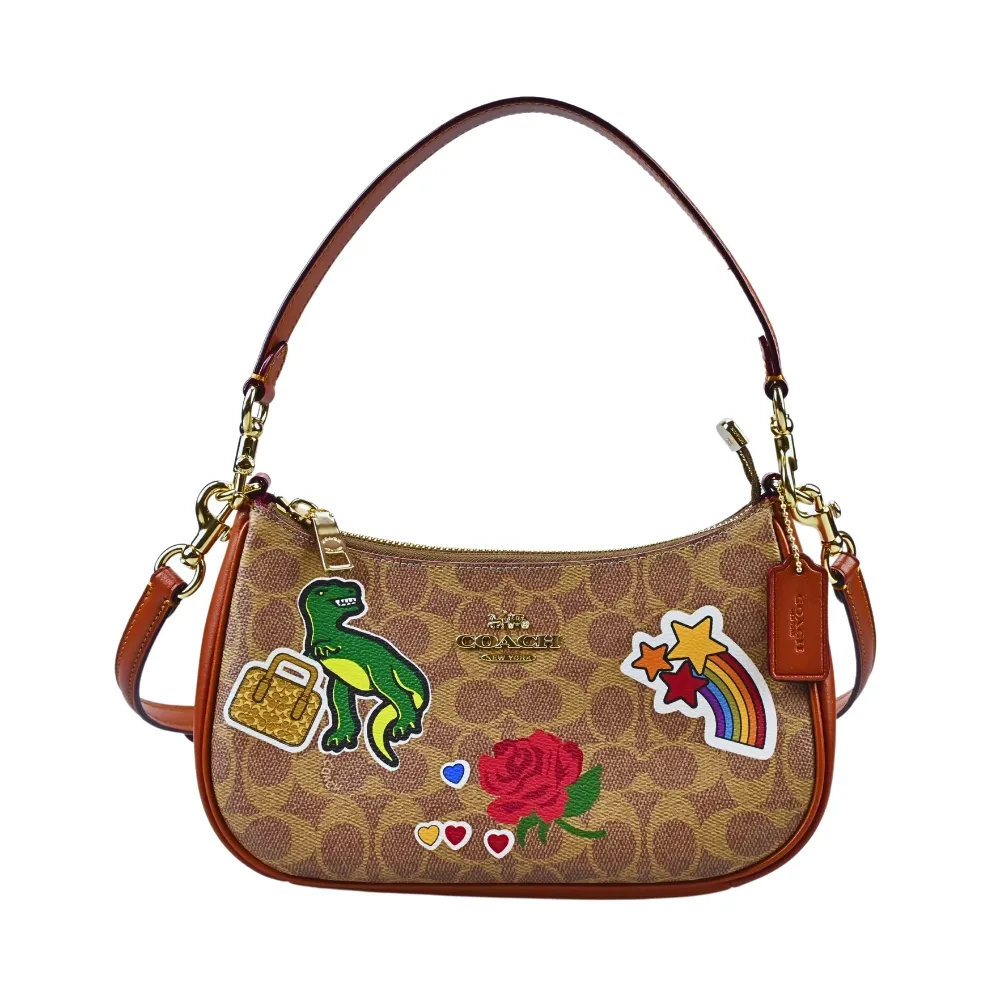 【COACH】立體C LOGO皮革壓紋拉鍊發財零錢長夾(深咖) 歷史價格詳細信息