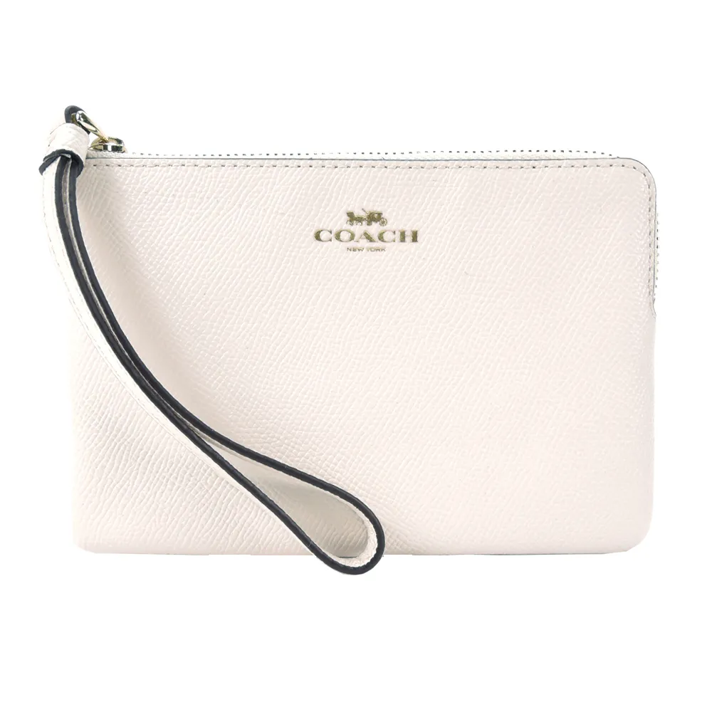 【COACH】防刮皮革馬車手拿包(紅色邊飾) 歷史價格詳細信息