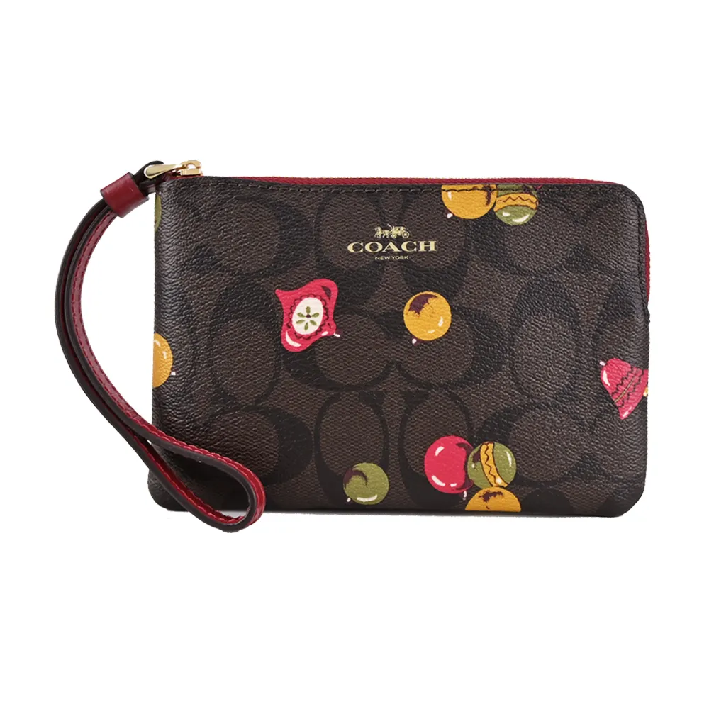 【COACH】經典馬車鈴鐺/聖誕裝飾拉鍊手拿包(任選) 歷史價格詳細信息