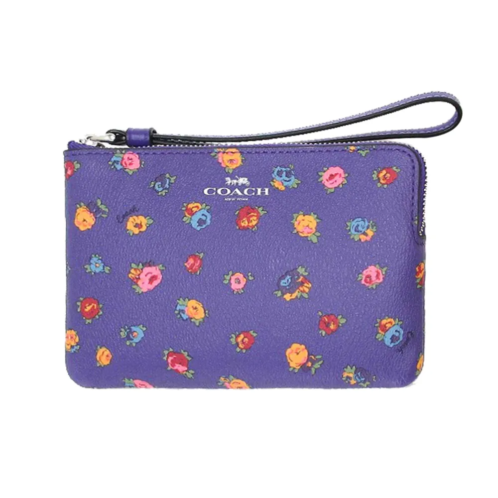 COACH 馬車燙印防刮皮革拉鍊手拿包(黑) 歷史價格詳細信息