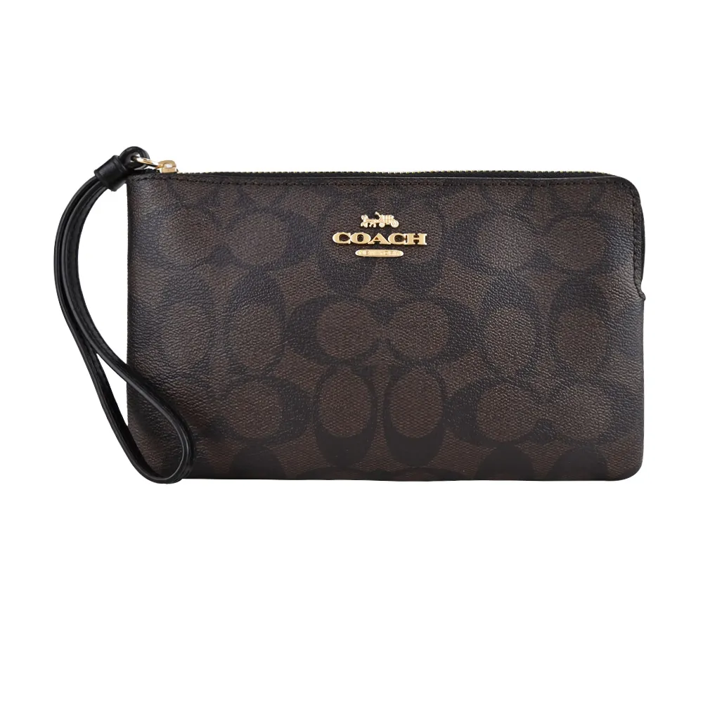 COACH 經典馬車C LOGO PVC拉鍊長夾(卡其白) 歷史價格詳細信息