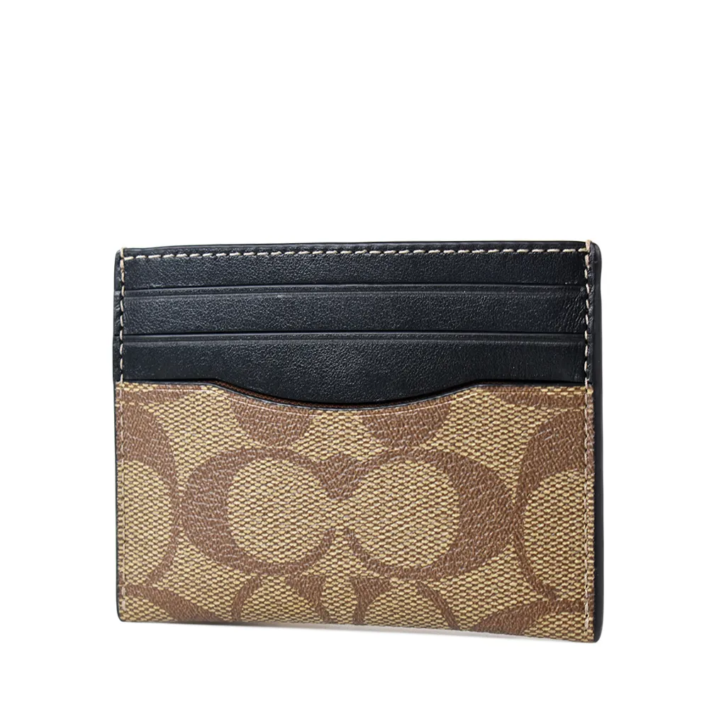 COACH 卡其黑緹花帆布翻蓋真皮斜背包 歷史價格詳細信息