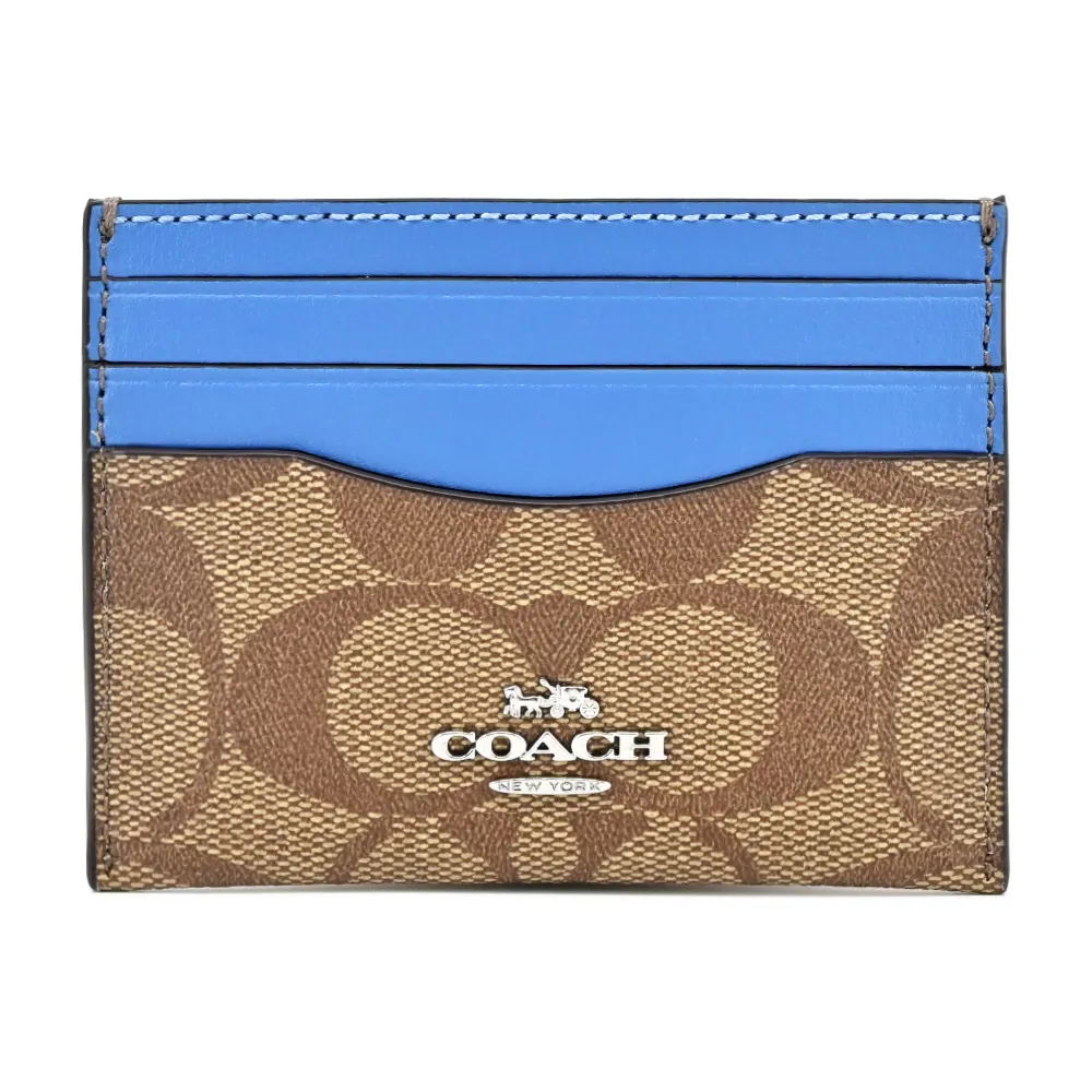 經典 卡其色 Coach Logo大C 長皮夾 拉鏈錢包 歷史價格詳細信息