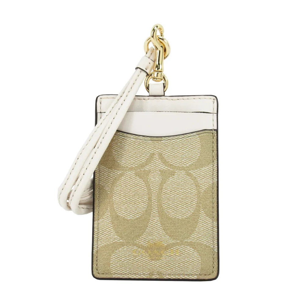 COACH 燙金LOGO森林綠色防刮皮革手拿包+2吊飾禮盒 歷史價格詳細信息