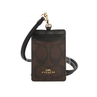 COACH 巧克力C Logo緹花卡其底C字拉鍊袋釦式雙摺短夾 歷史價格詳細信息