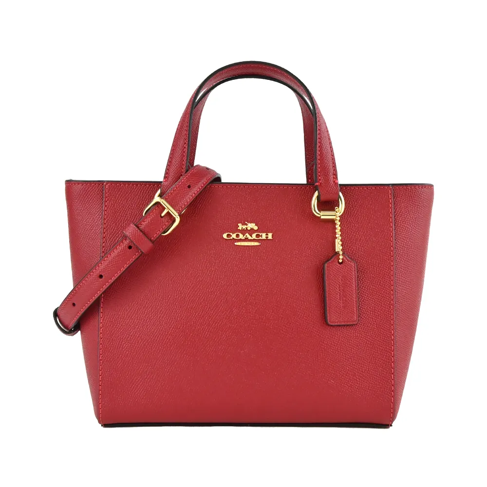 COACH 經典馬車素面防刮皮革托特包(水洗綠) 歷史價格詳細信息