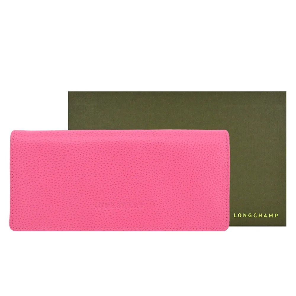 LONGCHAMP LE FOULONNÉ系列氈製羊毛寬背帶翻蓋斜背包(中/黑) 歷史價格詳細信息