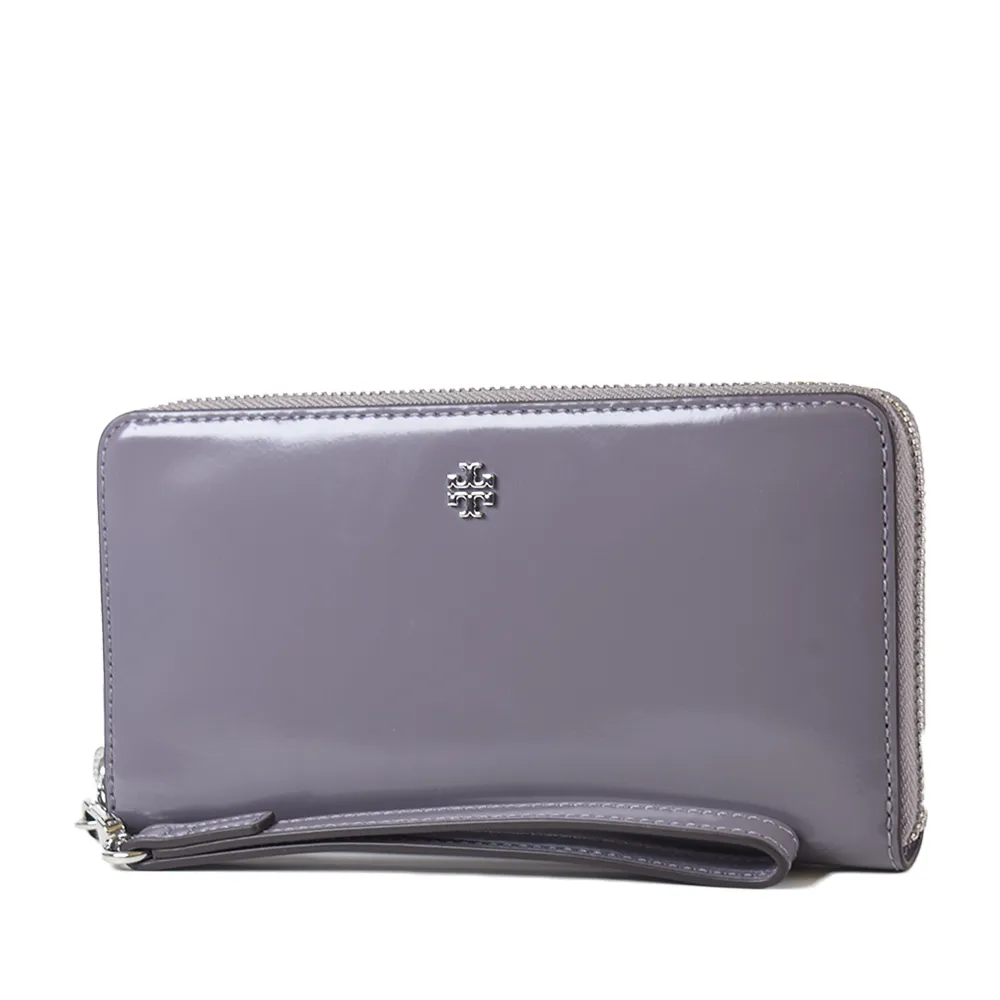 TORY BURCH Emerson系列寶藍x森林綠防刮牛皮簡易型短夾  全新未拆保證正品 歷史價格詳細信息