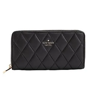 Kate Spade Carey菱格拼色壓釦斜背包-中/灰黑 歷史價格詳細信息