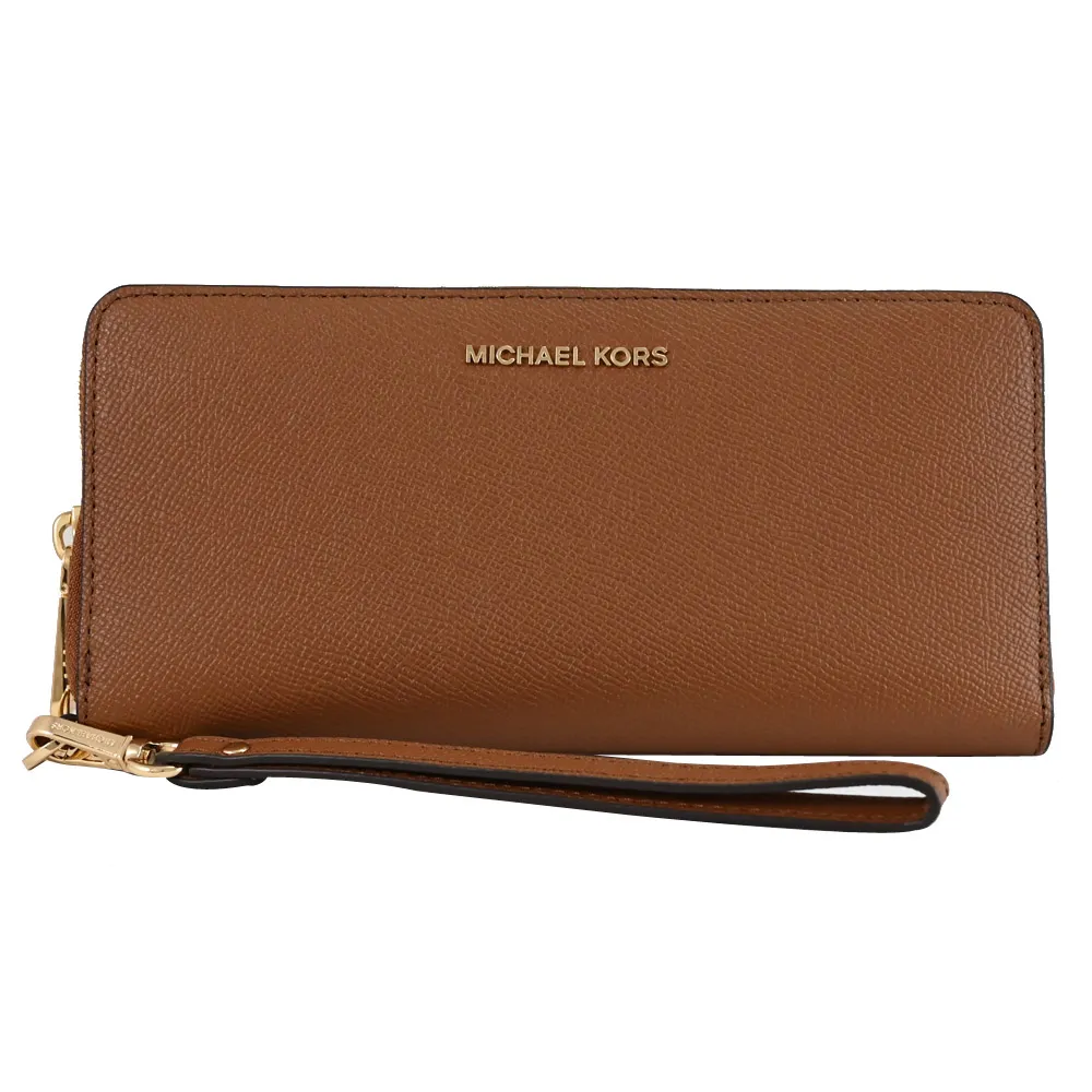 MICHAEL KORS JET SET 金字LOGO荔枝紋牛皮6卡拉鍊手拿長夾(大/多色) 廠商直送 歷史價格詳細信息