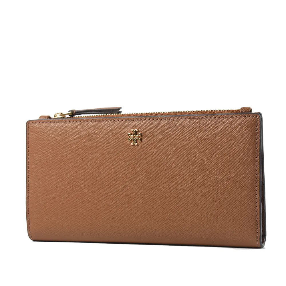 TORY BURCH Emerson系列寶藍x森林綠防刮牛皮簡易型短夾  全新未拆保證正品 歷史價格詳細信息