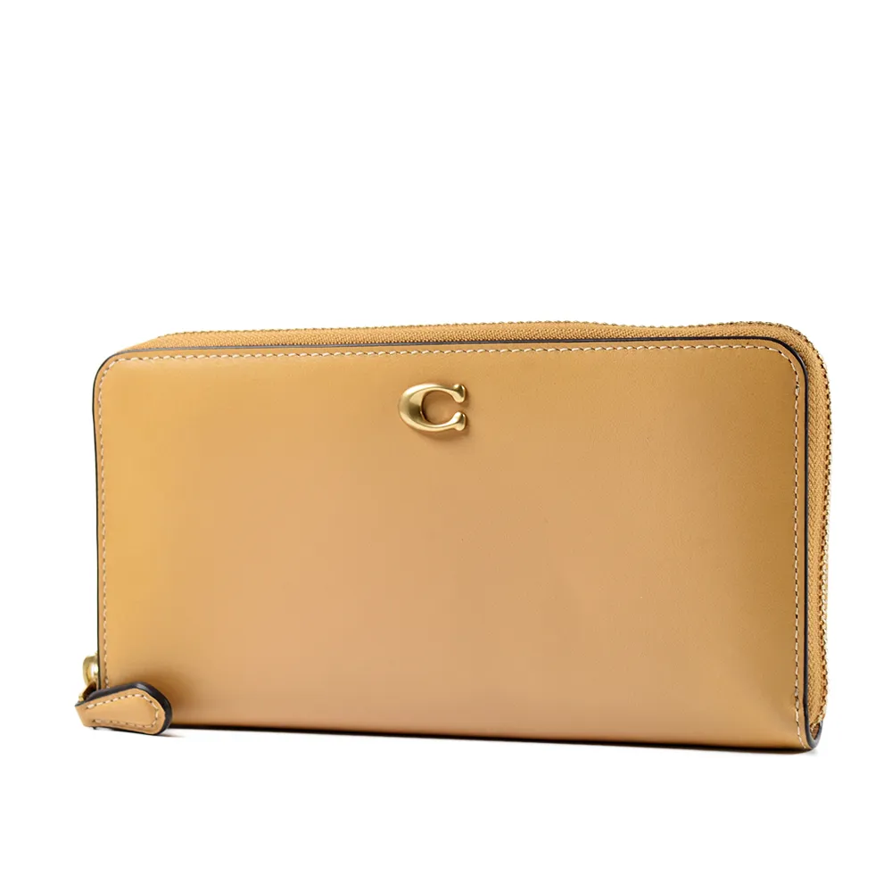 COACH 專櫃款 滑面皮革拉鍊中夾-煙燻棕 歷史價格詳細信息