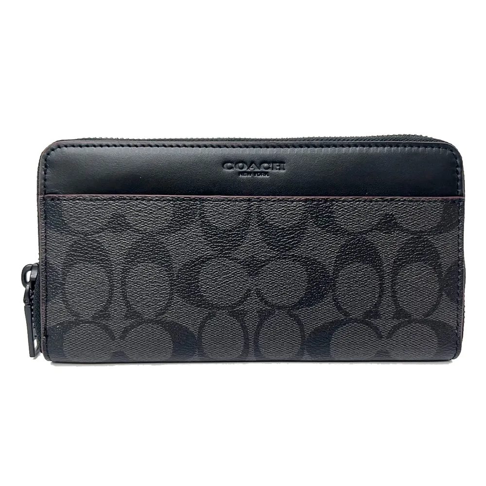 【COACH】C LOGO男款硬殼胸前斜背單肩包(黑灰) 歷史價格詳細信息