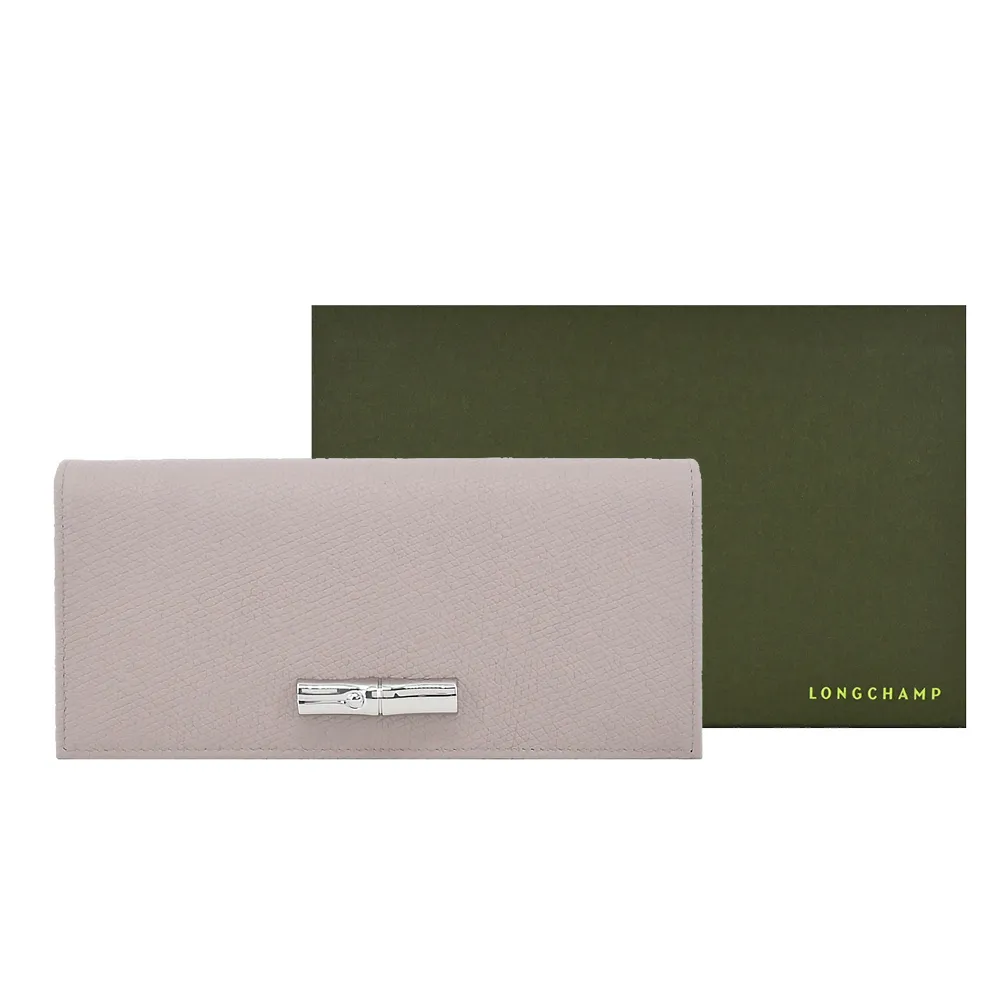 LONGCHAMP LE ROSEAU系列竹節雛菊刺繡帆布斜背水桶包(迷你/燕麥) 歷史價格詳細信息