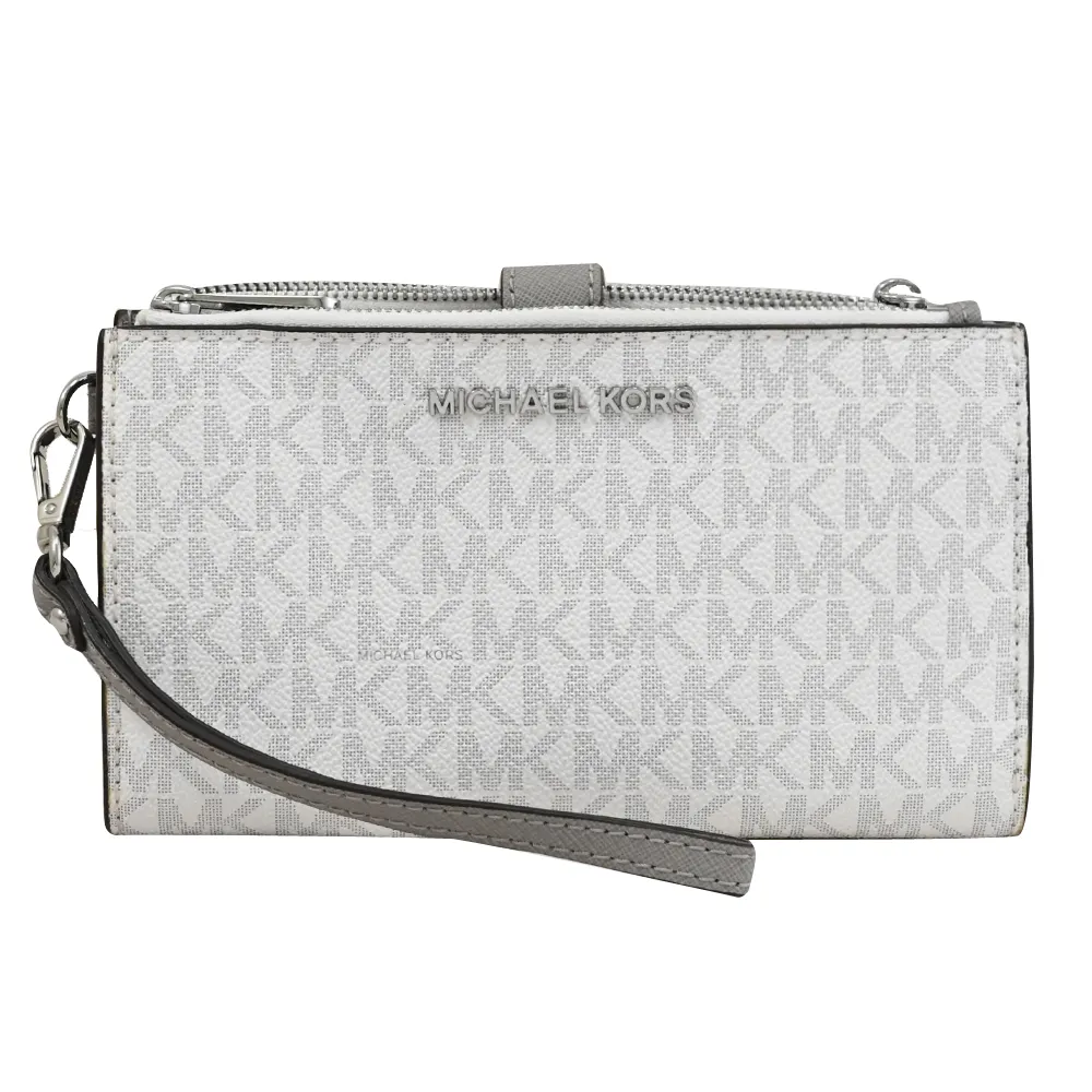 MICHAEL KORS JET SET TRAVEL印花三合一斜背包.白/天藍 歷史價格詳細信息