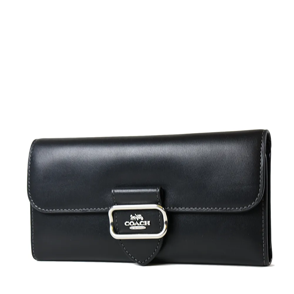 【COACH】滑面牛皮前口袋中性男款斜背兩用胸前腰包(黑) 歷史價格詳細信息