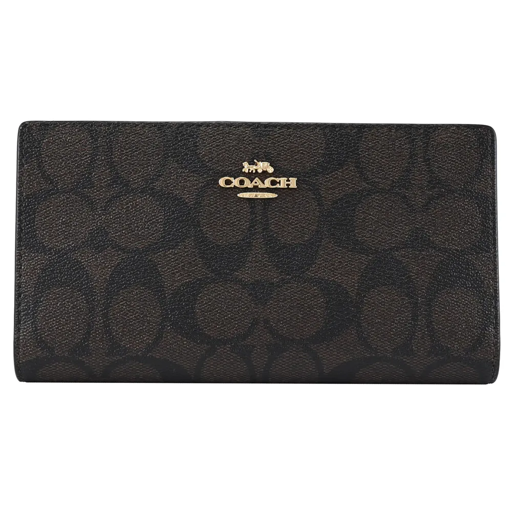 COACH C8744 KLEO 撞色翻蓋肩斜兩用馬鞍包.棕藍 歷史價格詳細信息