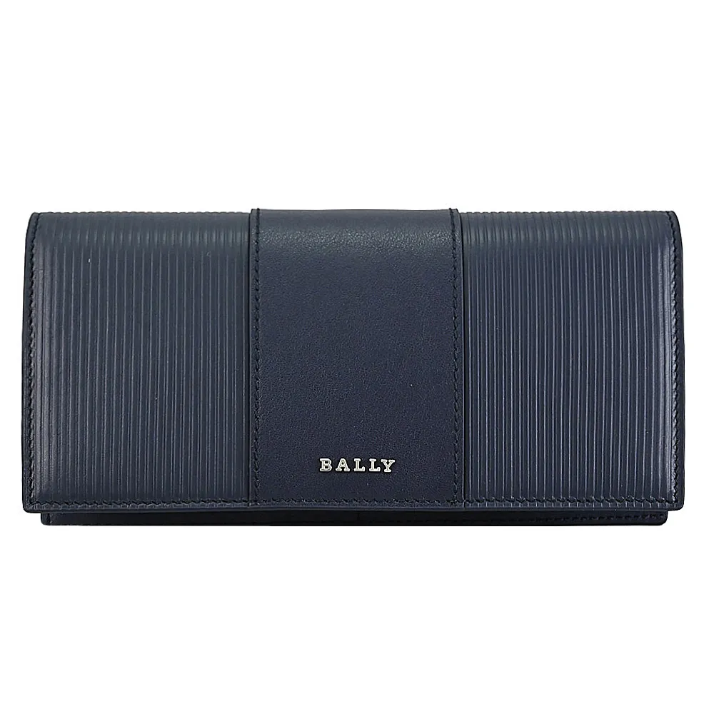 BALLY 6307893 BALIRO 金屬LOGO牛皮對開長夾.黑 歷史價格詳細信息