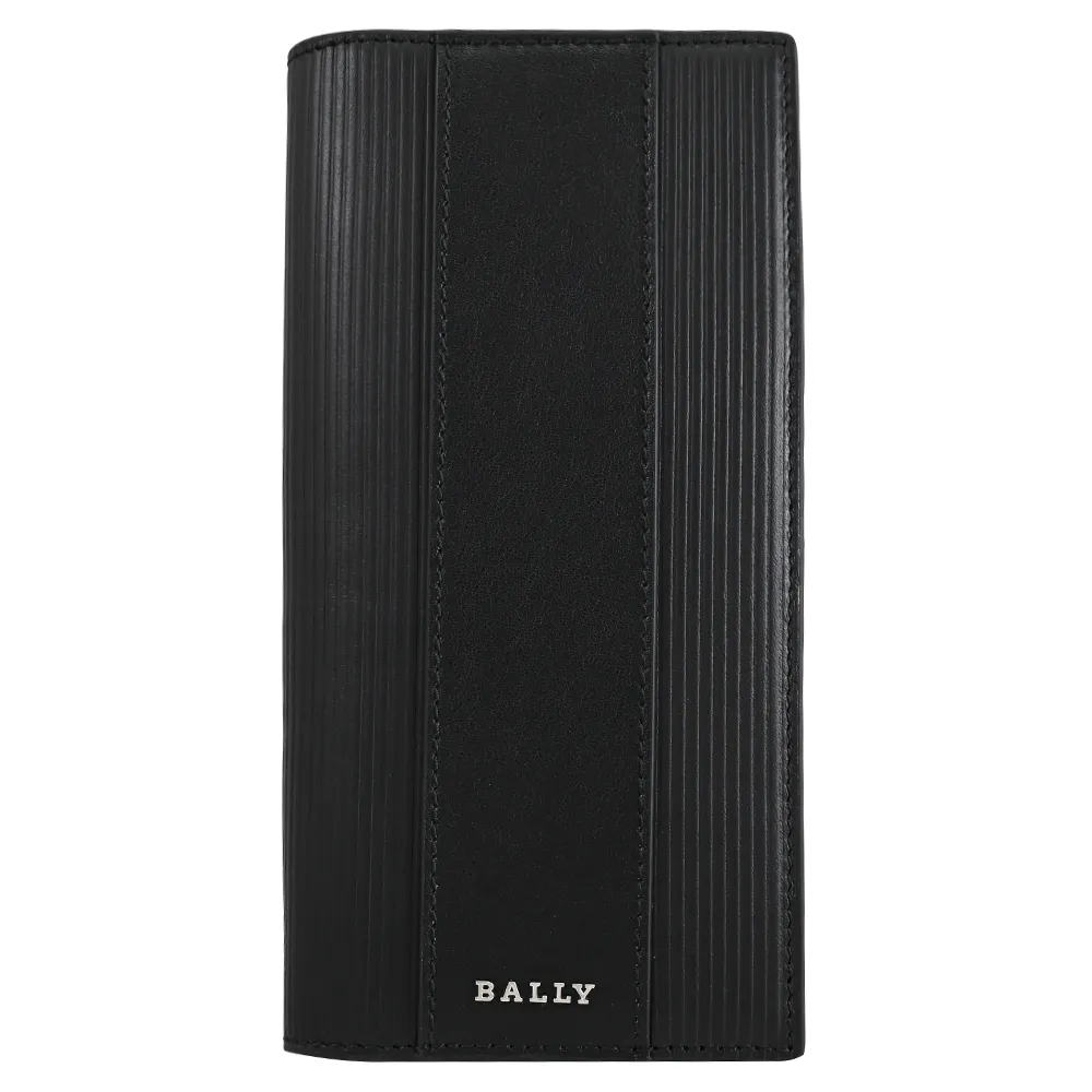 BALLY 6307893 BALIRO 金屬LOGO牛皮對開長夾.黑 歷史價格詳細信息