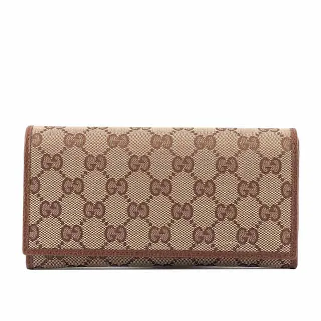 GUCCI GG 帆布牛皮滾邊對開零錢袋短夾(黑色) 150413 G1XWN 8615 歷史價格詳細信息