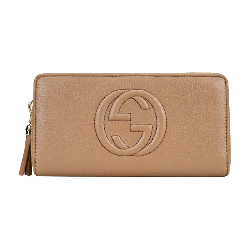 GUCCI SOHO 系列牛皮壓扣三折短夾(黑色) 598207 A7M0G 1000 歷史價格詳細信息