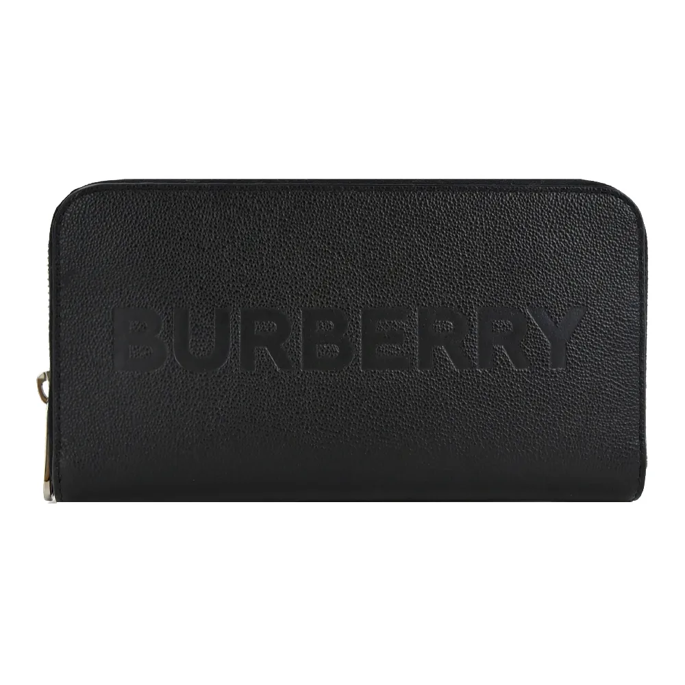BURBERRY 經典LOGO荔枝牛皮翻蓋長夾(黑色) 歷史價格詳細信息