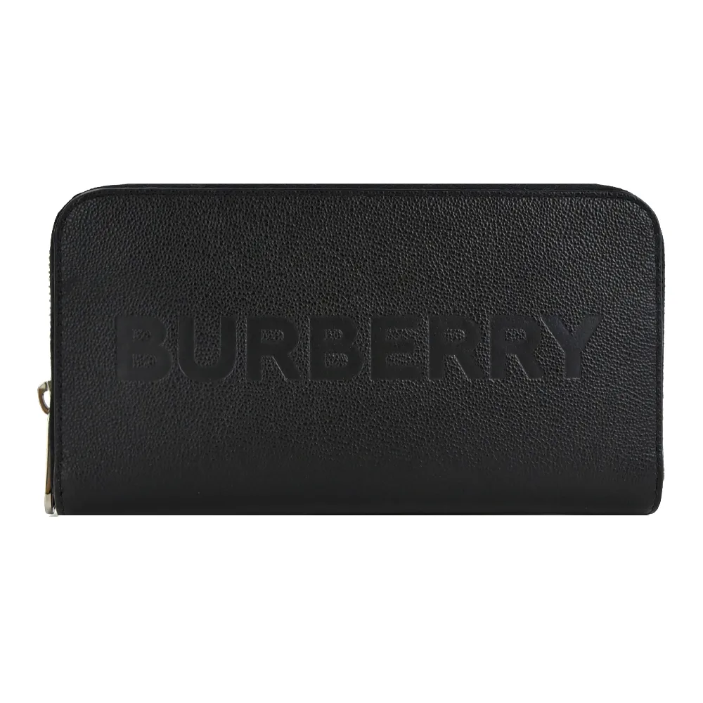 BURBERRY 經典LOGO荔枝牛皮翻蓋長夾(黑色) 歷史價格詳細信息