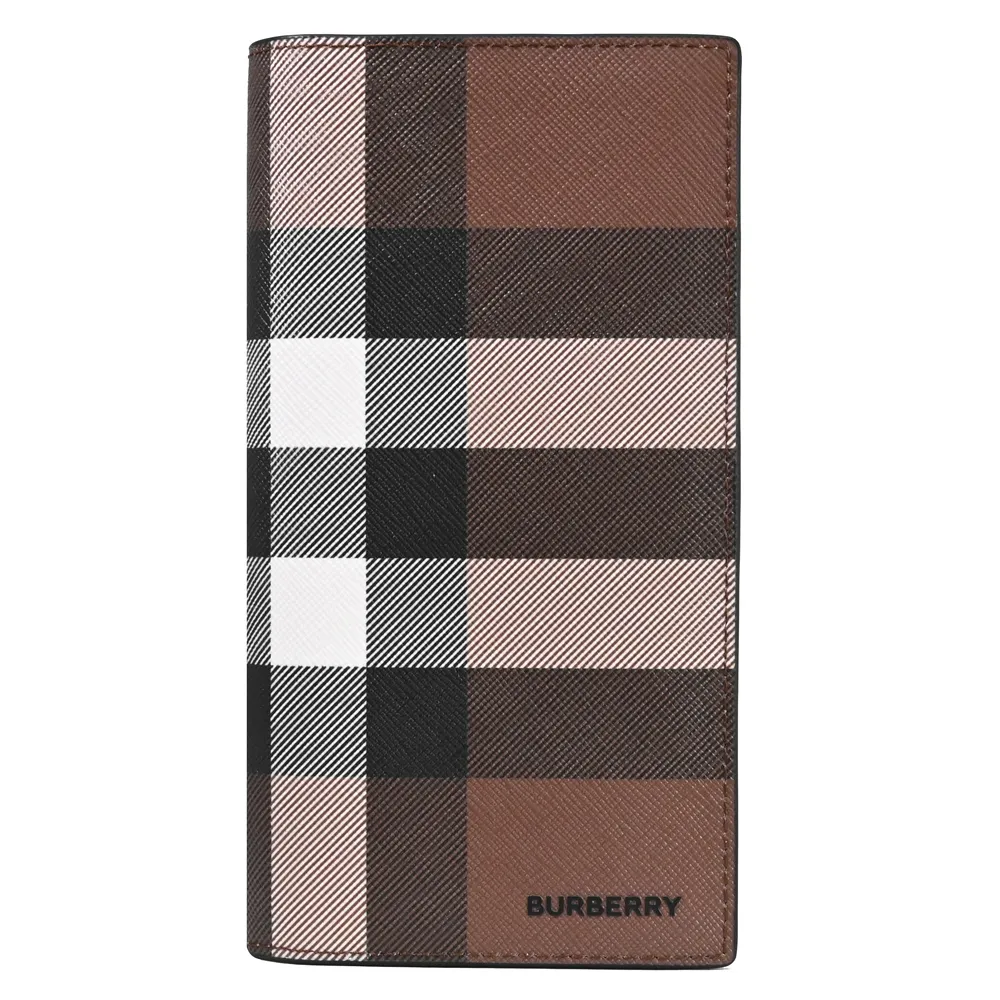 BURBERRY 8039004 經典英式格紋對開多卡長夾.樺木棕 歷史價格詳細信息