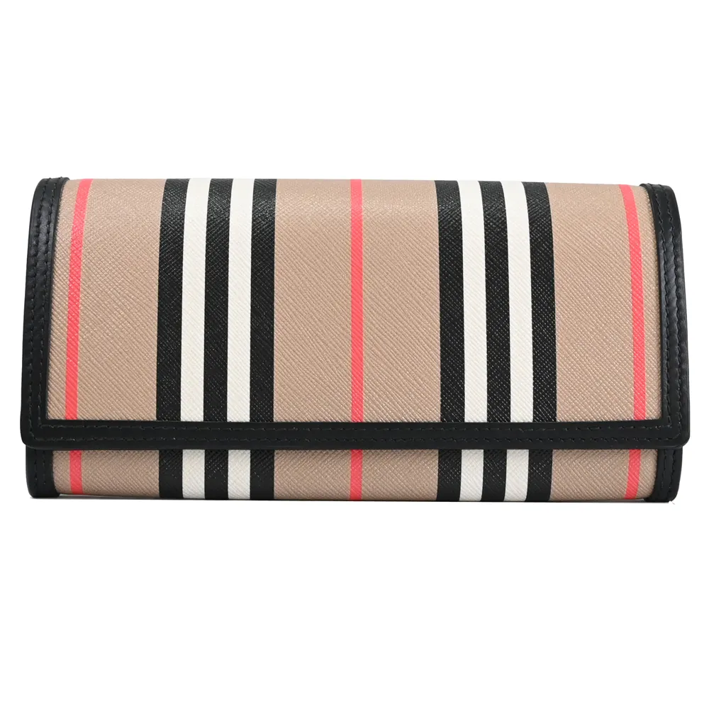 BURBERRY Halton 大格紋帆布及牛皮翻蓋二折長夾(海軍藍) 80845301 歷史價格詳細信息