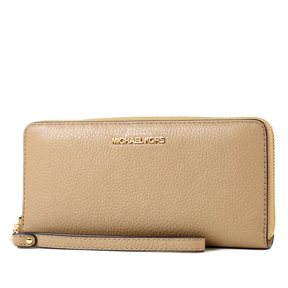 MICHAEL KORS 金字LOGO西柚粉色鵝卵石紋皮革環扣配飾兩用包 歷史價格詳細信息