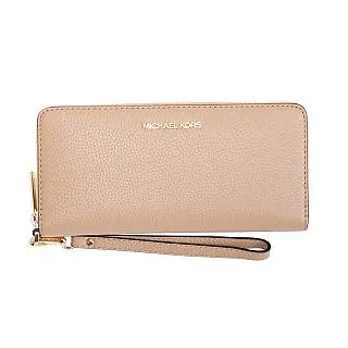 【Michael Kors】荔枝皮革金/銀字多卡拉鍊手拿長夾 歷史價格詳細信息