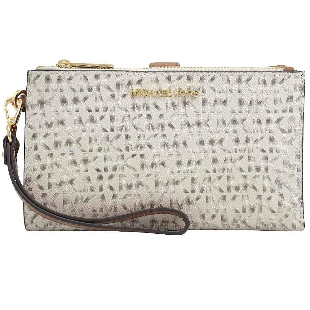 MICHAEL KORS Jet Set Travel 手提拉鍊中夾.黑銀 歷史價格詳細信息