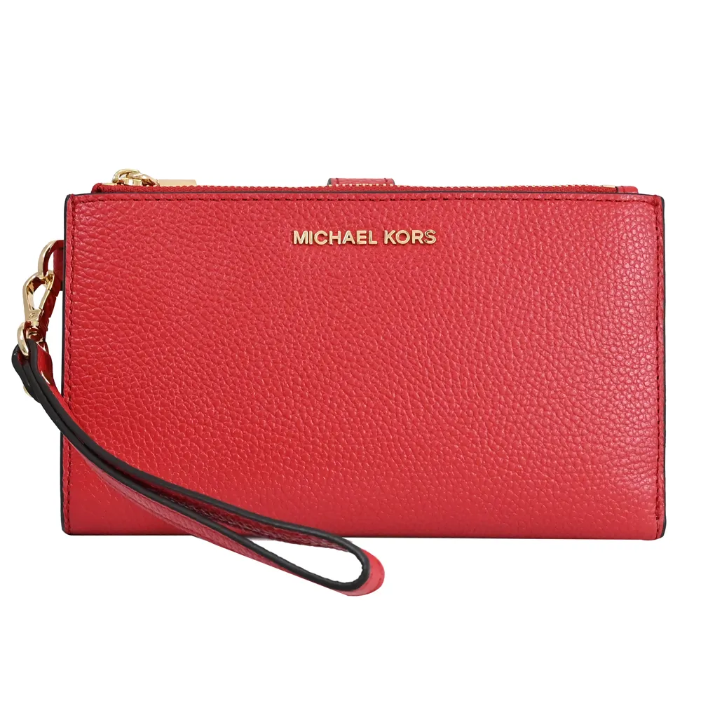 MICHAEL KORS JET SET 荔紋手提式雙拉鍊長夾.咖 歷史價格詳細信息