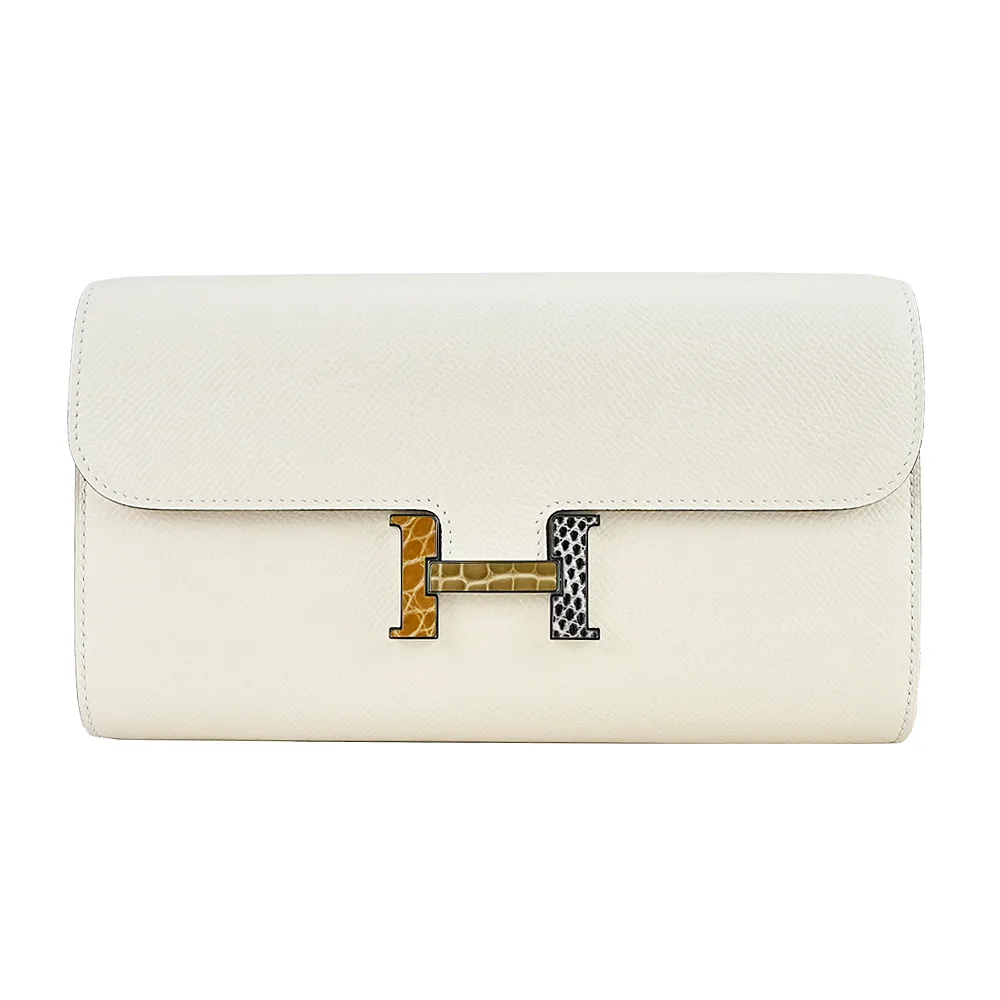 HERMES CONSTANCE Slim 小款 全新愛馬仕積雨雲灰色金釦康康卡片夾零錢包U刻印 XG3308 可當腰包附訂製斜背帶小廢包 mini 歷史價格詳細信息