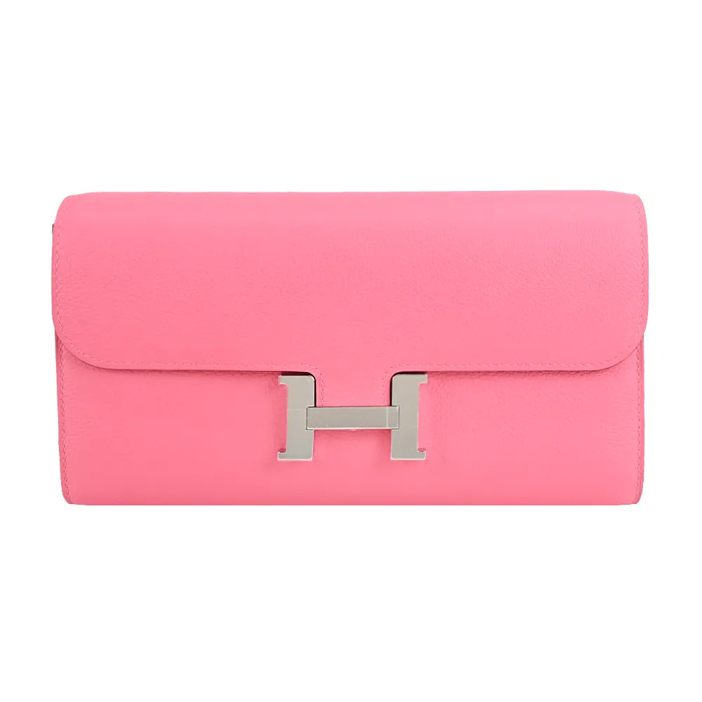 HERMES Evercolor Beige Malfa Calvi Card Case Business Holder W Stamp 438652 歷史價格詳細信息