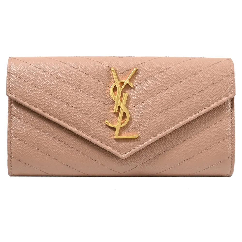 YSL V紋荔枝皮金色LOGO WOC 斜背包(霧灰色) 377828 BOW0J 1202 歷史價格詳細信息