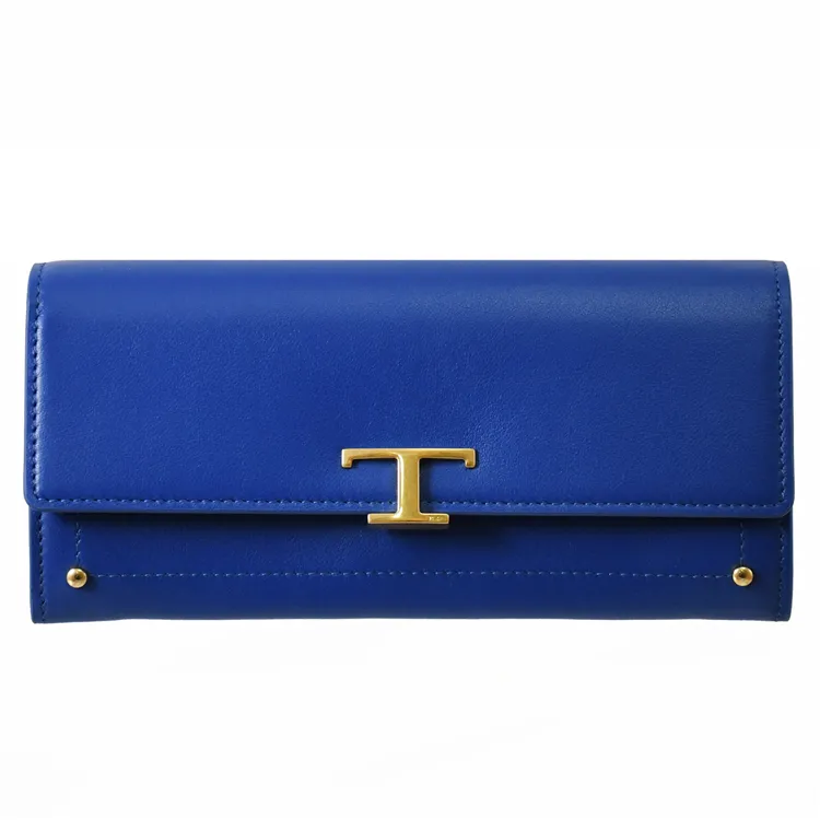 TODS T Timeless 經典小牛皮翻蓋手提斜背兩用包.天藍 歷史價格詳細信息