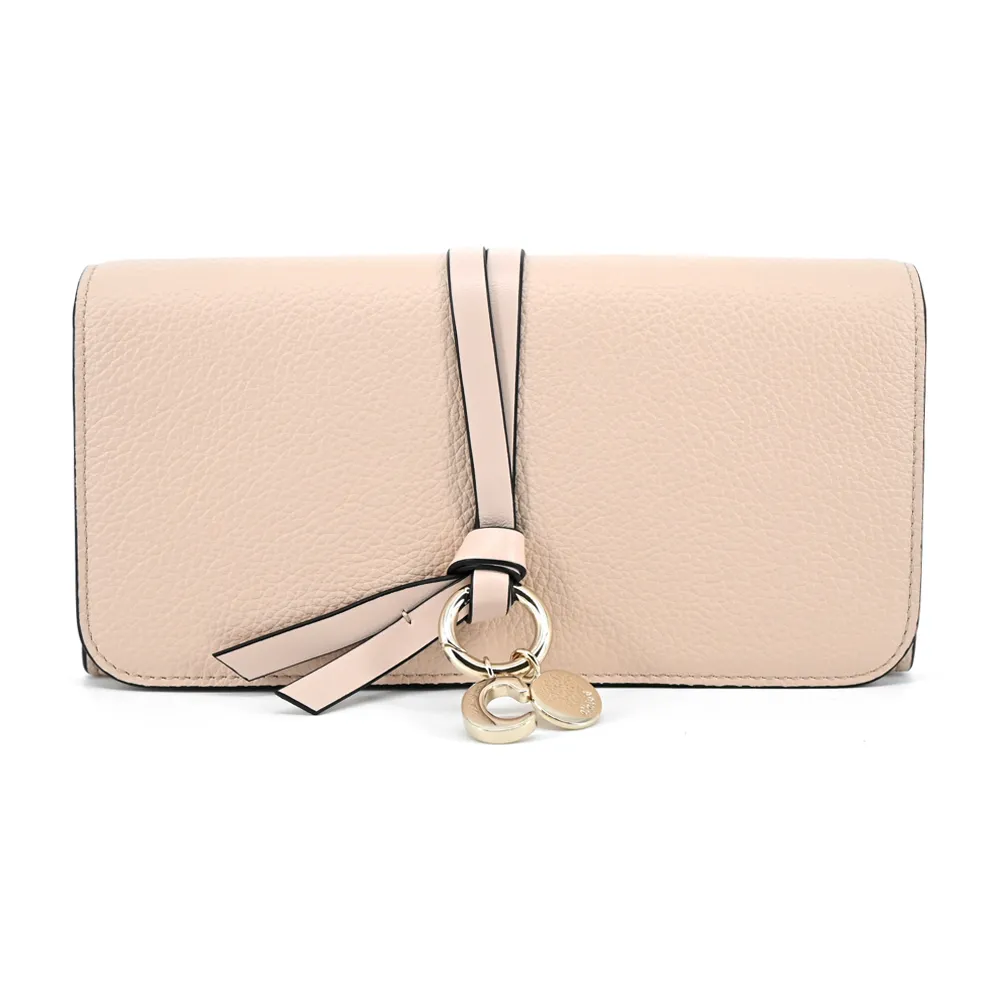 Chloe ALPHABET C LOGO  小牛皮翻蓋卡片/名片夾(黑色) 歷史價格詳細信息