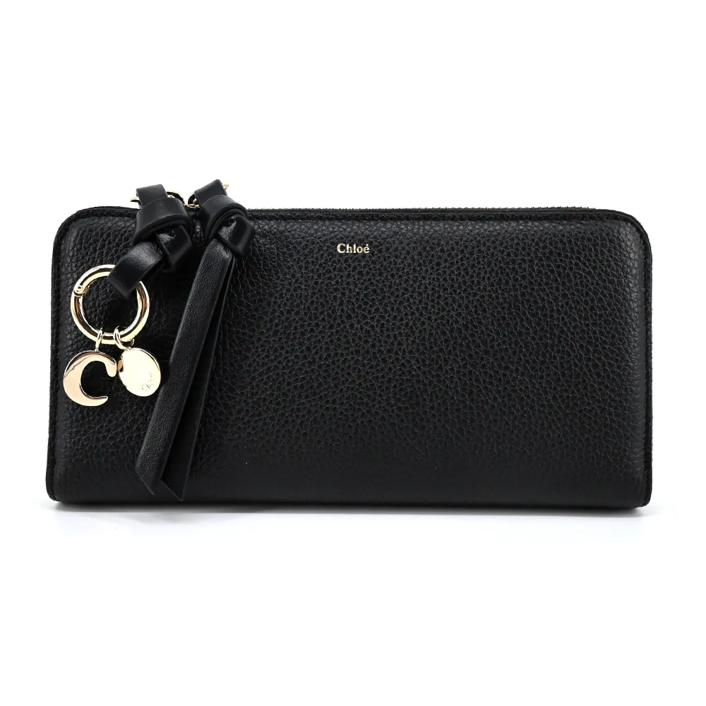Chloe ALPHABETC LOGO 小牛皮拉鍊長夾(灰色) 歷史價格詳細信息