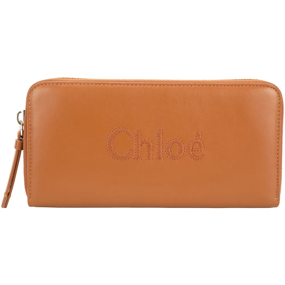 CHLOE 撞色C LOGO拼接小牛皮三折釦式小短夾.裸膚色 歷史價格詳細信息